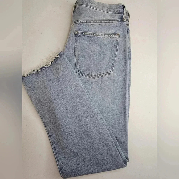 Agolde Criss Cross Straight Jean in Dimension size 32 NWT light wash - Picture 9 of 16